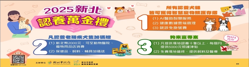 新北市動保處助飼主分擔醫療憂慮　推動認養更安心