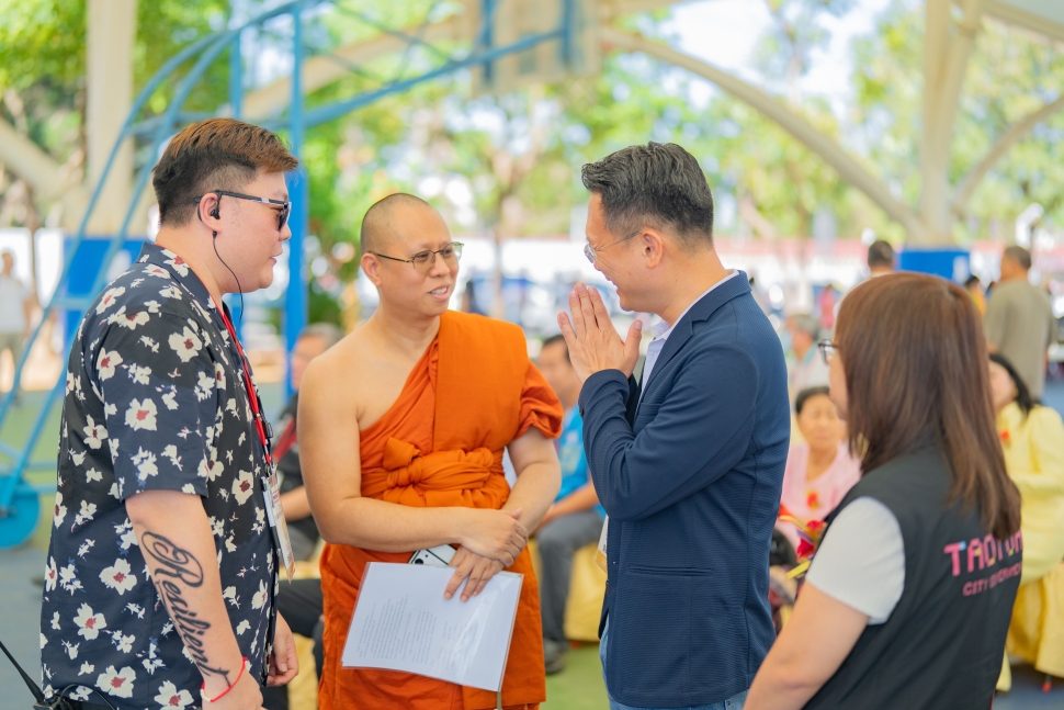 泰國結夏安居功德文化節　蘇俊賓感謝移工朋友協助馬太鞍救災