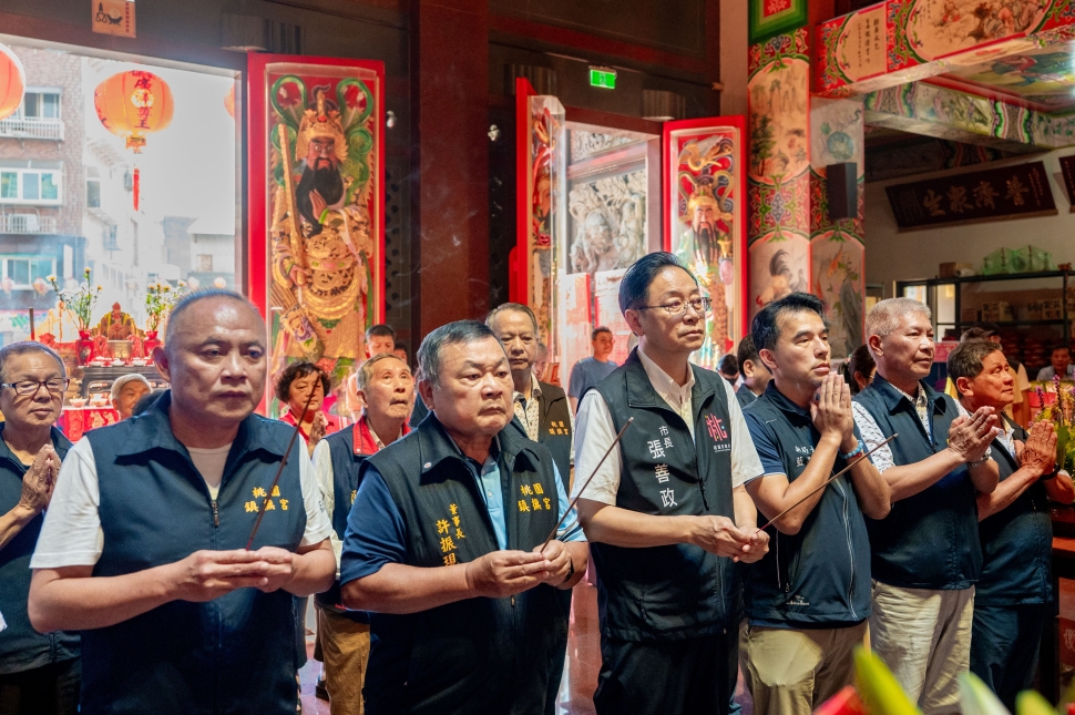 鎮撫宮保安廣澤尊王得道千秋慶典　張市長祈願桃園風調雨順