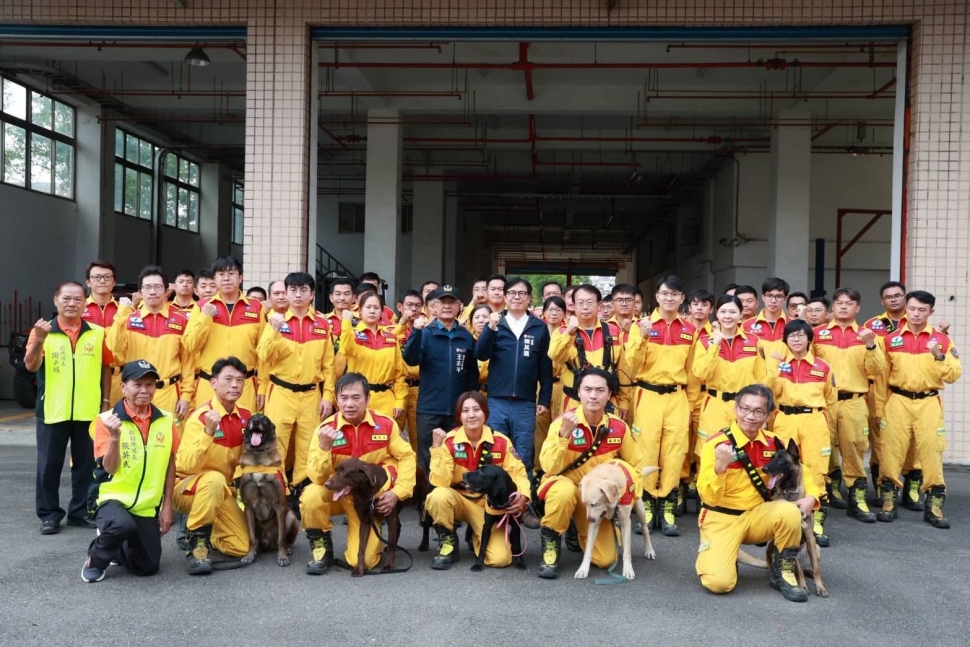 陳其邁加碼投入救災資源 高市消防局全面提升搜救犬照護與特搜戰力