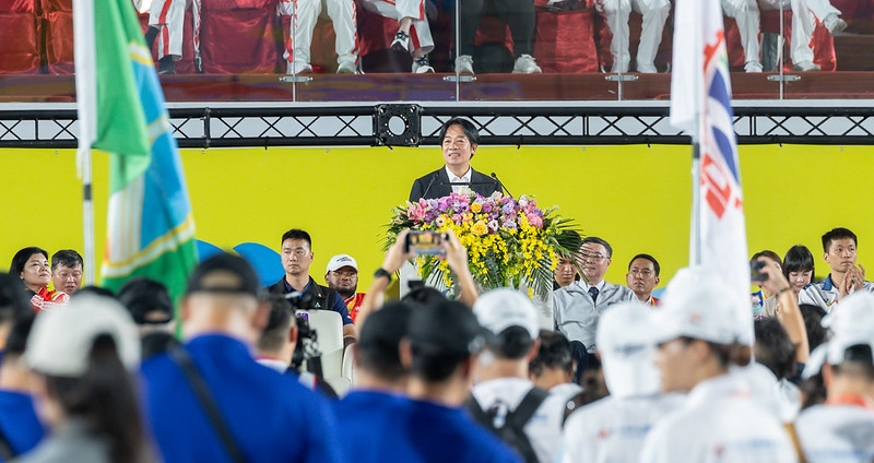 總統出席全運會開幕典禮　強調政府支持運動選手  盼透過運動與教育雙軌培育人才