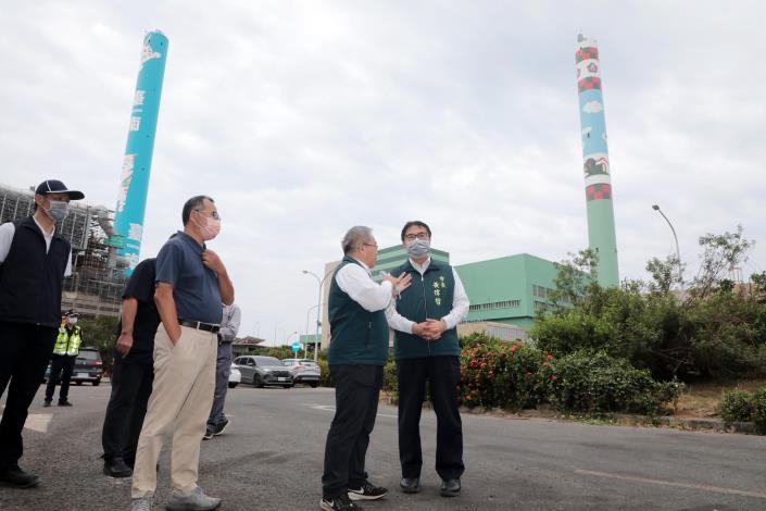 黃偉哲視察廚餘高速發酵廠　推動廚餘不餵豬、防疫與環保並進