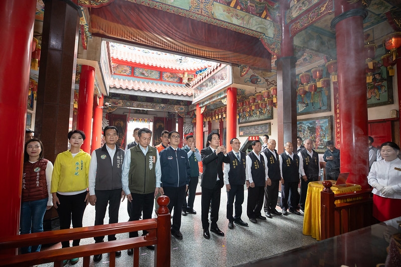 總統赴臺南參香　強調政府會顧好臺灣　盼國人團結守護臺灣　促進國家民主、和平與繁榮