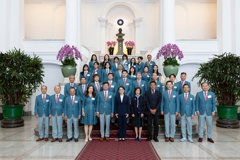 副總統接見世界洋服同業聯盟代表團　肯定選手展現臺灣西服實力