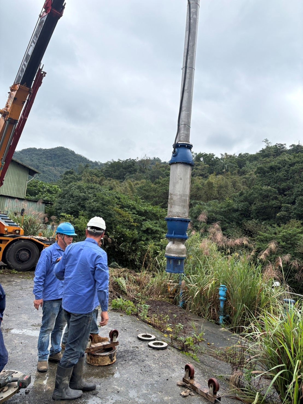 台水增設東勢坑溪抽水設備　強化基隆供水調度韌性