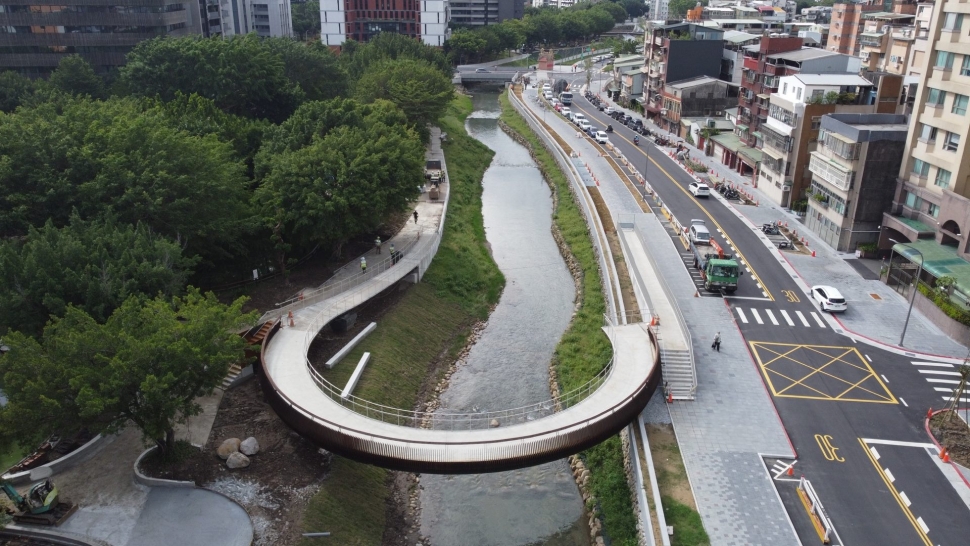 蔣市長視察「景美溪與指南溪匯流口護岸再造工程」