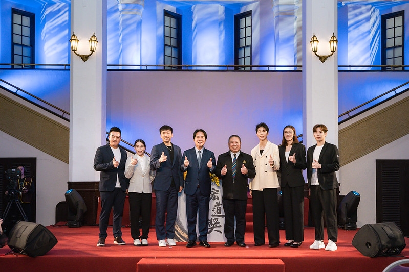 總統出席宏道獎頒獎典禮　盼團結合作讓臺灣運動發展更上層樓