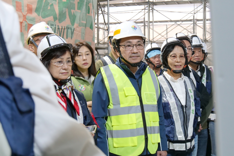 蘆洲長安立體停車場力拚明年10月完工 打造停車、社福兼具的多功能空間
