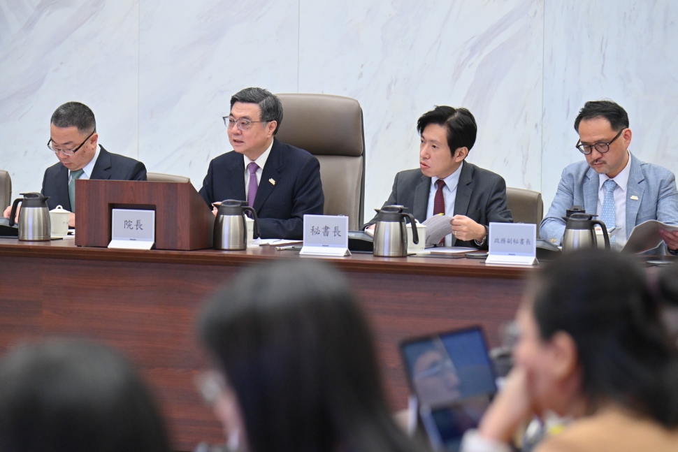 主持政院性平會議 卓揆：營造性別友善職場、強化性別暴力防治體系 完善臺灣性平工作