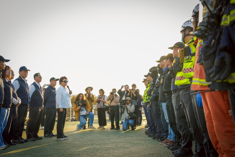 台中跨年維安全面升級！市府實施「五大演練、五大機制」 盧市長：滴水不漏守護市民安全