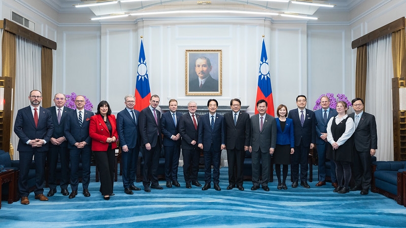 總統接見歐洲議會議員　盼臺歐團結捍衛自由民主　攜手共創穩定與繁榮