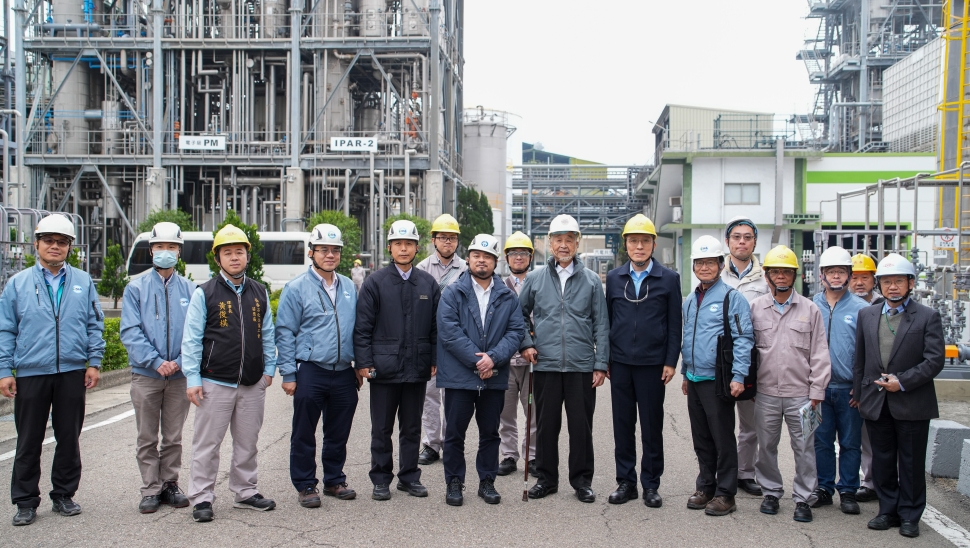 勞動部洪部長參訪長春石化苗栗廠，肯定工安管理作為，宣示強化廠場減災決心！