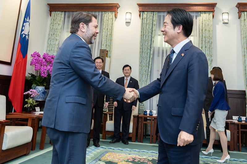 總統接見美國聯邦參議員蓋耶哥　重申臺灣捍衛和平決心　盼持續深化臺美合作