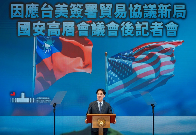 台美貿易協議完成簽署達成６大目標、創5大歷史性突破　總統強調將以3大面向加速臺灣經濟轉型升級　籲請立院全力支持並盡速通過