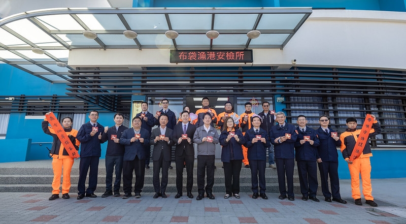 總統春節慰勉海巡署布袋漁港安檢所同仁　肯定同仁辛勞付出　盼共同奮鬥保護國家安全