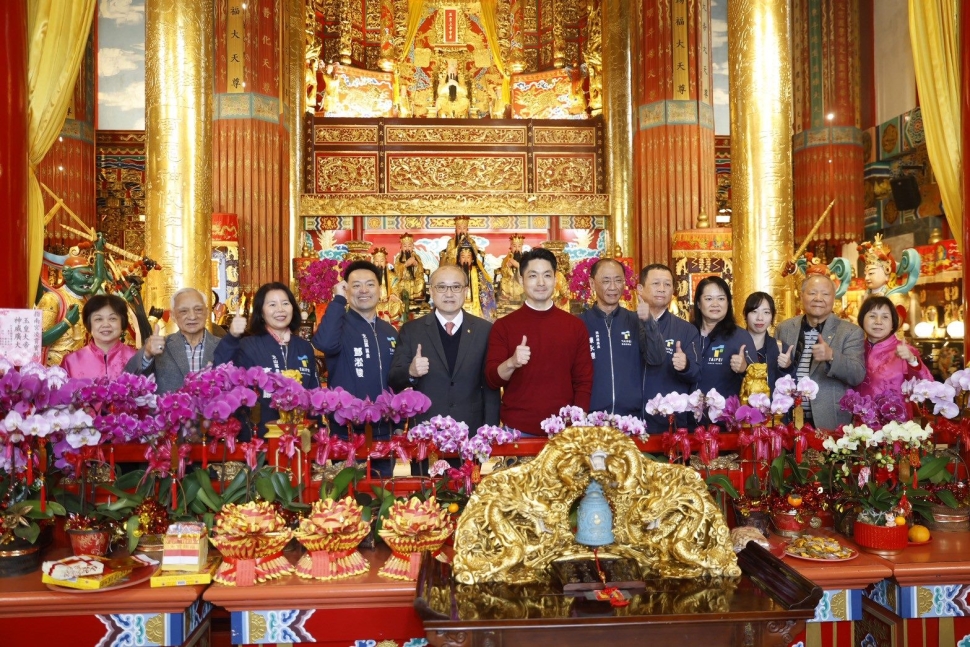 大年初一走春參拜 蔣萬安：祈求臺灣四時無災八節有慶 民眾馬年行大運