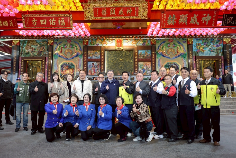 年初二走訪基隆廟宇參拜 卓揆：全力推動基隆地方建設 打造「首都圈黃金廊帶」發展