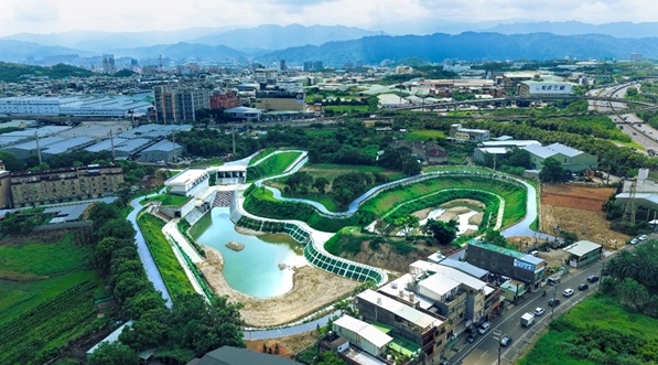 中央挹注桃園5.11億元治水 八德區大仁滯洪池今啟用 守護龜山產業園區6千億產值 保障3.5萬居民安全