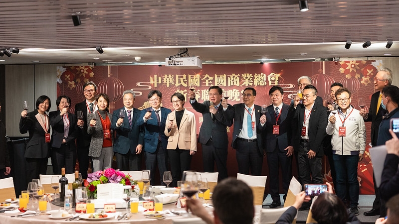 出席商總新春晚宴　副總統盼團結因應國際變局　推升臺灣競爭力