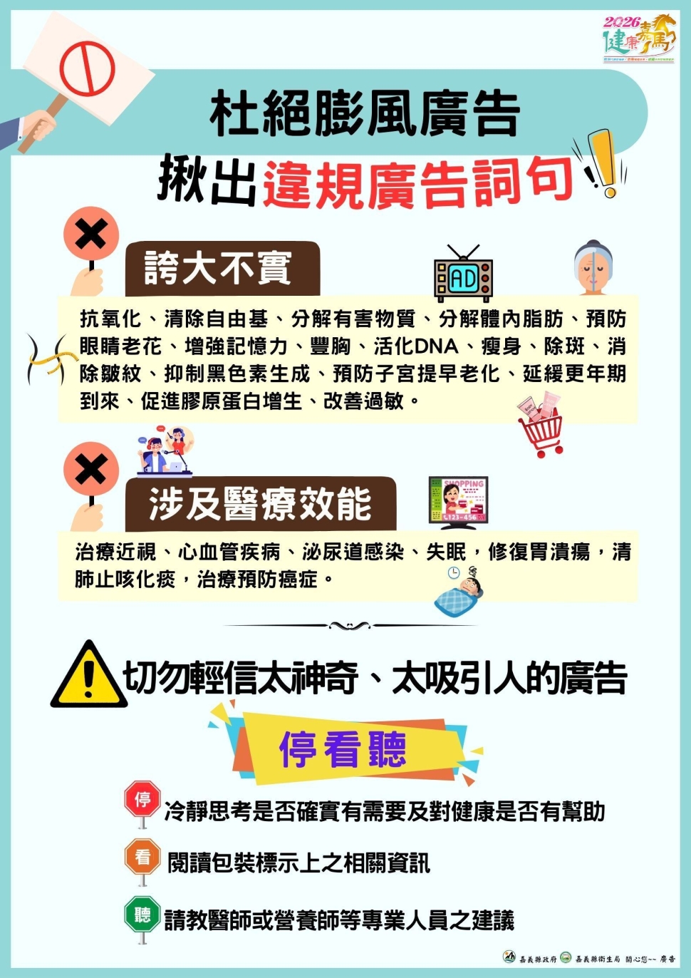 嘉縣違規廣告查處547件，裁罰逾2千餘萬