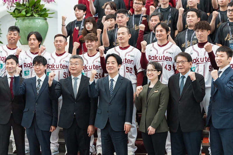 總統接見2025年中華職棒總冠軍　盼共同推動運動產業　讓臺灣棒球持續進步發展