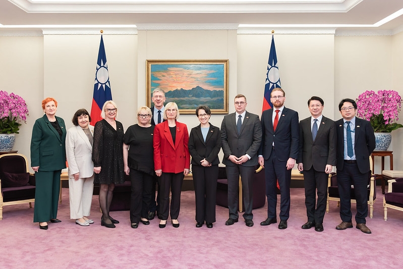 副總統接見拉脫維亞國會訪團　盼深化合作強化民主與安全