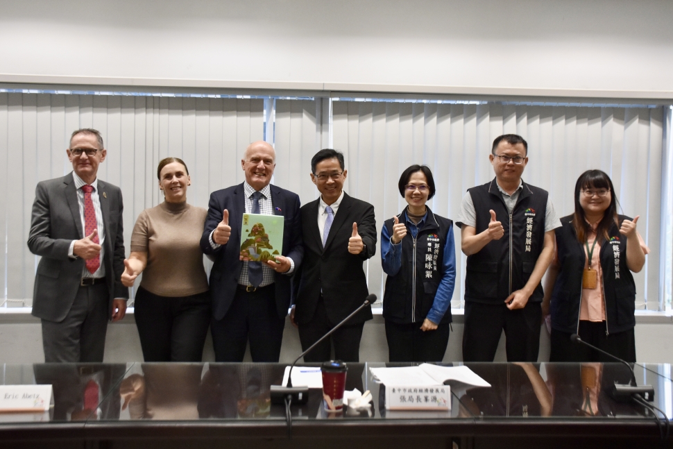 澳洲塔斯馬尼亞財政廳長率團訪中市取經　聚焦精密機械與綠能合作契機