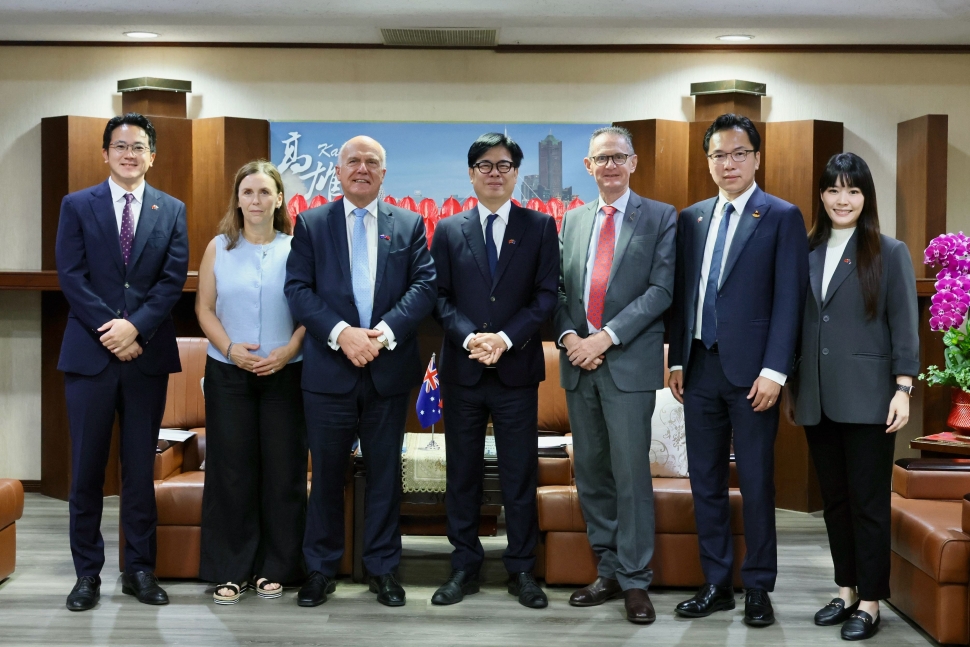 澳大利亞塔斯馬尼亞州財政廳長首訪高雄 拜會陳其邁、參訪高雄企業
