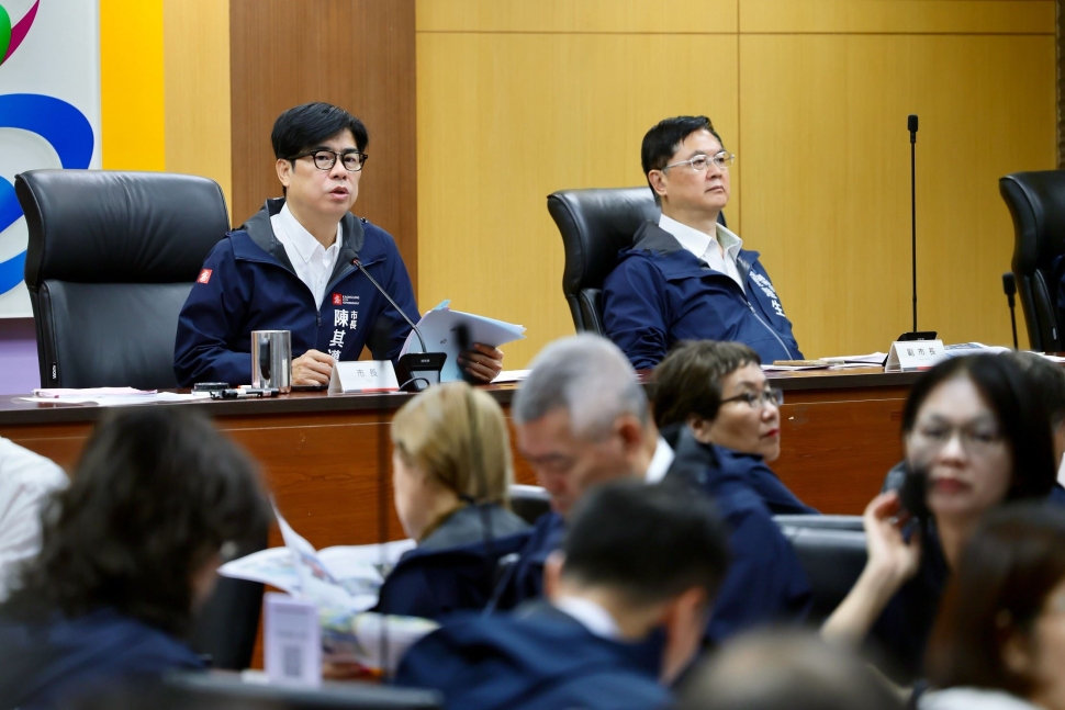 強化食安及防汛整備 陳其邁：落實稽查及清疏、提升應變效能