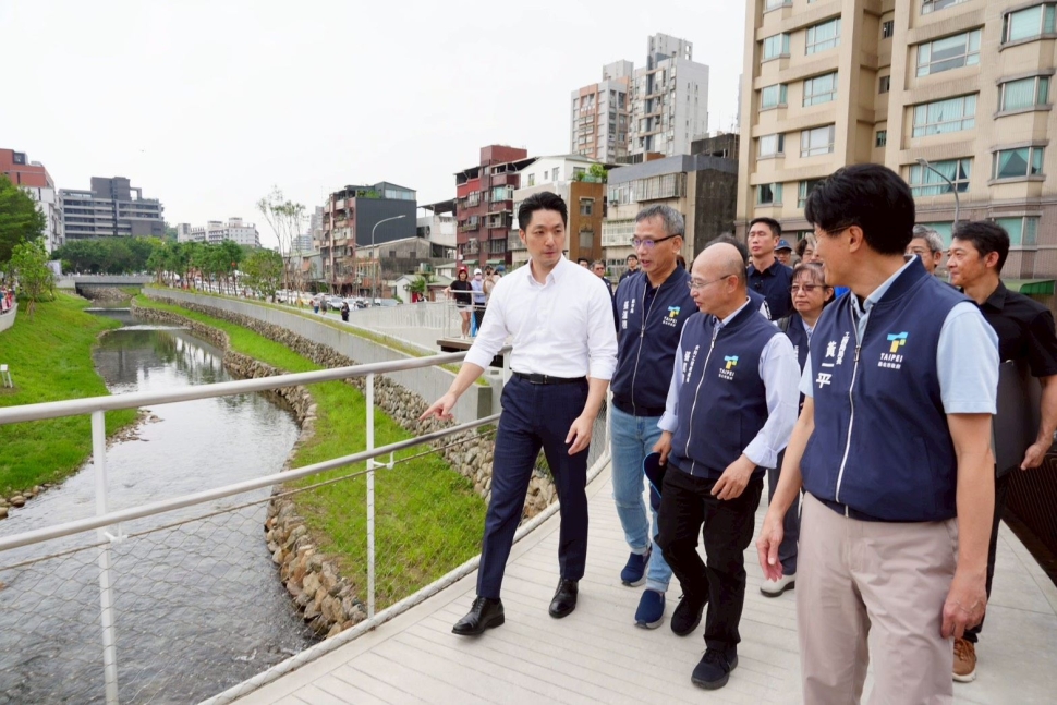 出席磺港溪再造工程竣工啟用活動 蔣萬安：共同見證北投母親之河重生重要時刻