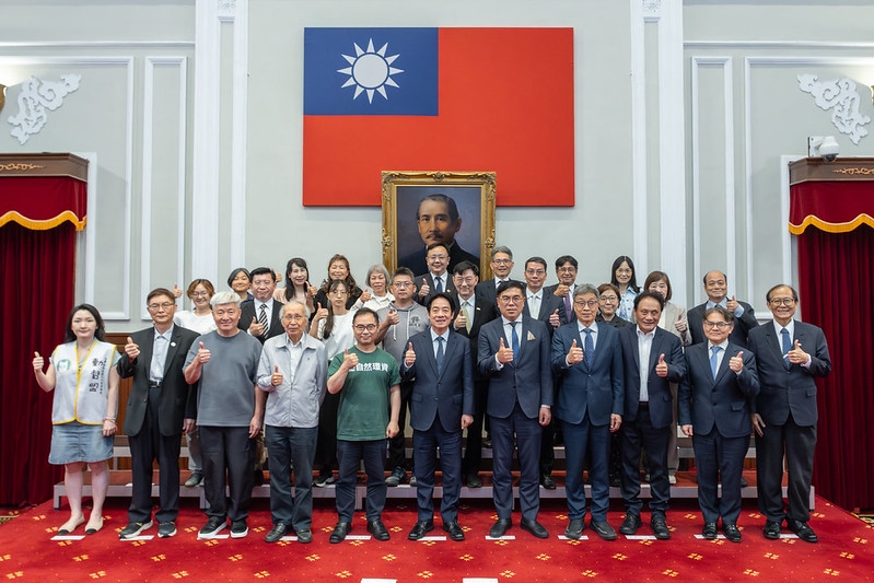 總統接見環團代表提出四大方向　盼攜手打造永續、繁榮、美麗臺灣