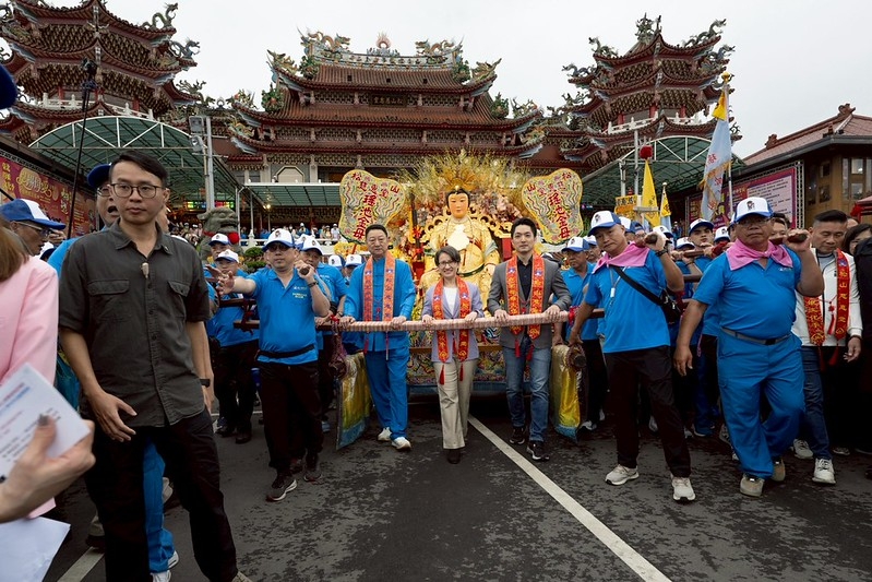 副總統出席臺北母娘文化季保民遶境嘉年華　盼公私協力　打造更嚴密且牢固的安全防護體系