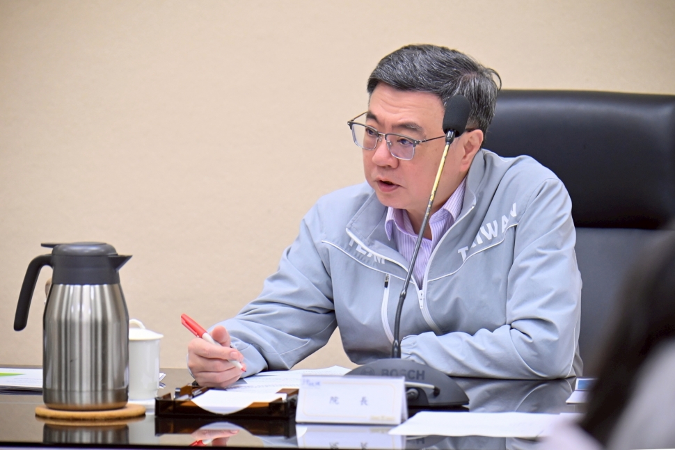 主持「因應中東衝突民生安定專案會議」 卓揆：掌握情勢與航運安全 持續穩定民生供應與市場秩序