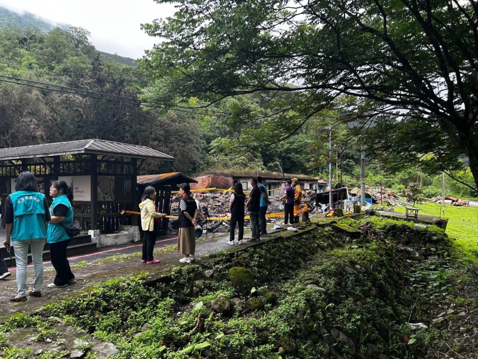鳳林鎮森榮里林田山火災 戶政關懷不缺席 主動服務送溫情