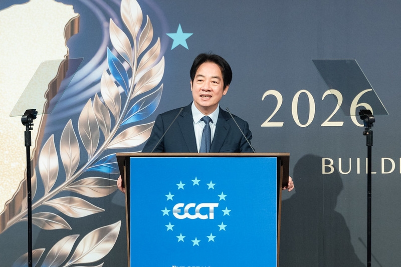 總統出席歐洲日晚宴　盼持續深化臺歐多元夥伴關係　團結照亮共同的未來