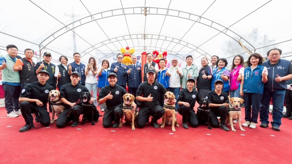 桃園警犬隊辦公廳舍動土　強化警犬訓練與治安量能