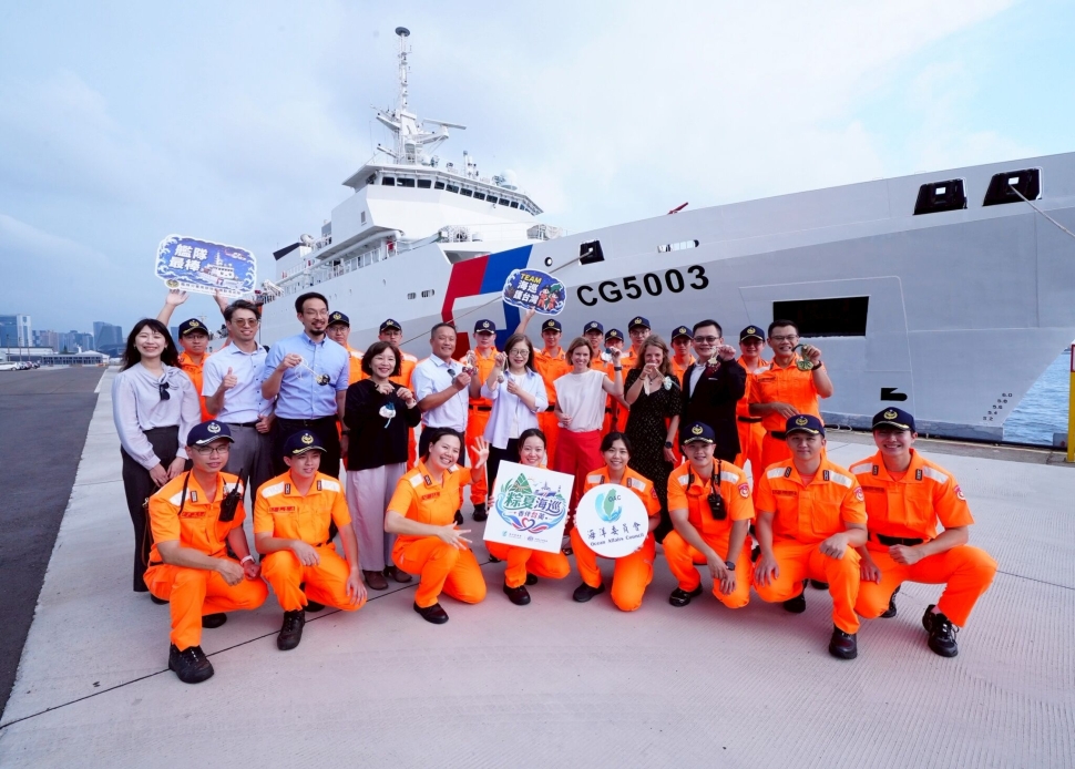 英國代表首登台灣海巡旗艦　管碧玲：台英攜手維護區域和平