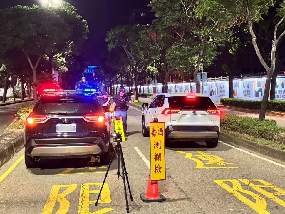 竹市警配合全國同步取締毒酒駕　守護交通安全
