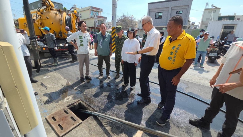 周春米巡視屏東防颱整備　要求加速清淤、維持排水通暢 全力守護鄉親安全
