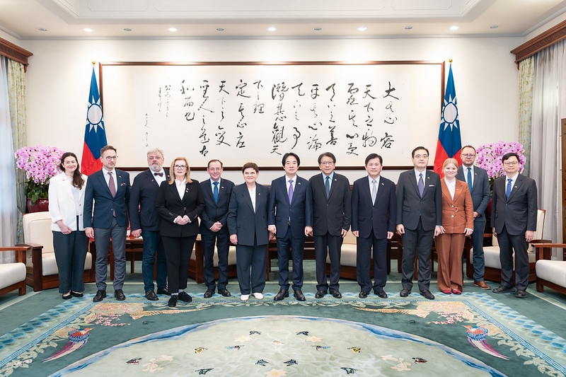 總統接見波蘭國會議員團　盼深化台波合作