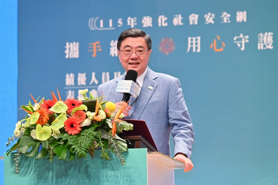 卓揆表揚強化社安網績優人員及團體　盼完善社會安全網