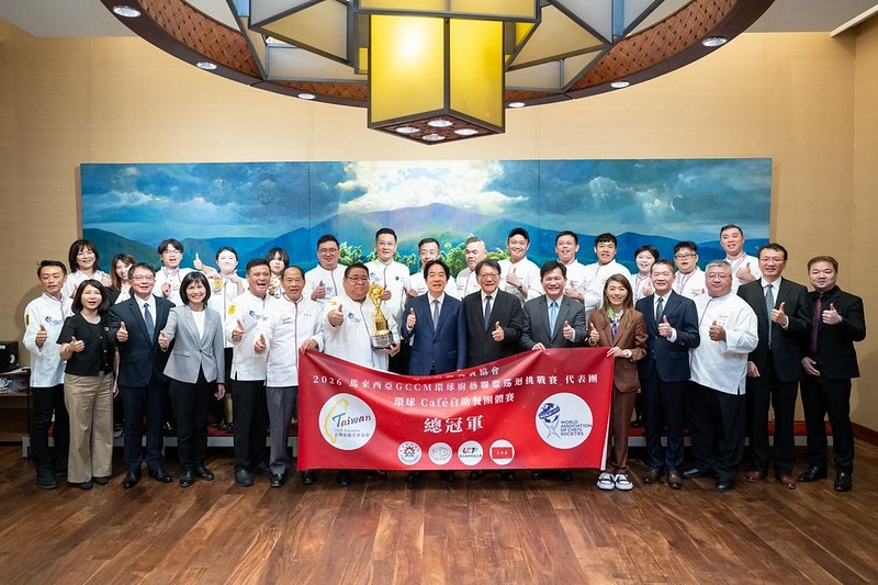 總統接見台灣廚藝美食協會　肯定臺灣餐飲人才實力
