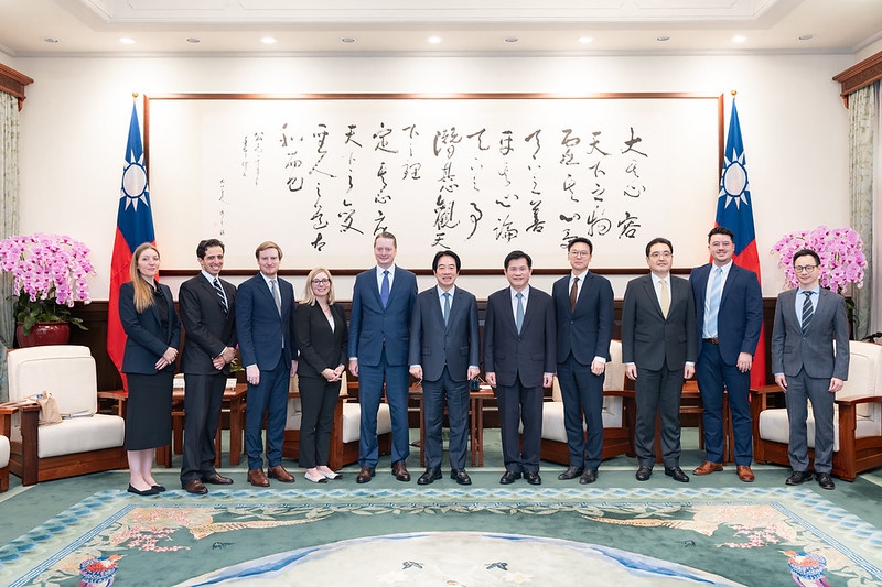 總統接見布魯金斯研究院訪團　盼臺美持續深化各領域夥伴關係