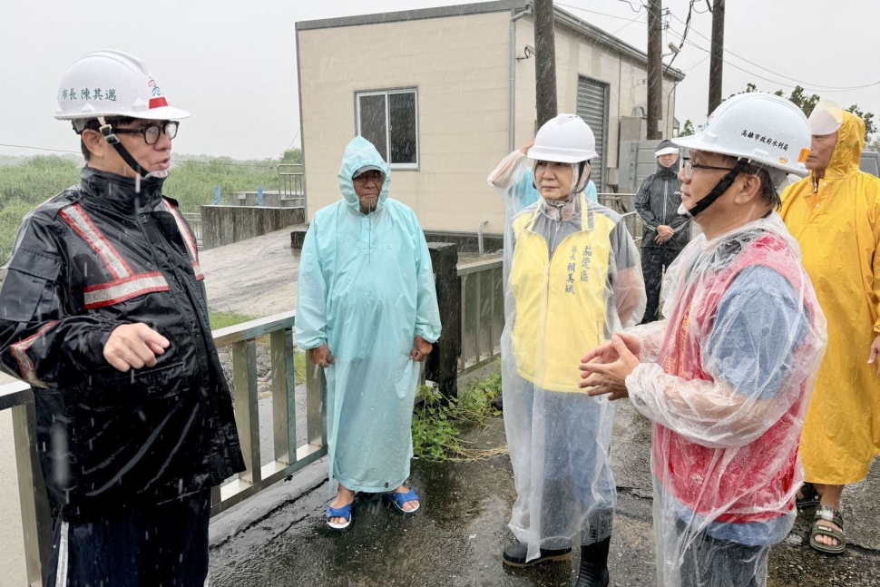 嚴防豪雨致災 陳其邁視察北高雄防汛設施強化抽排整備