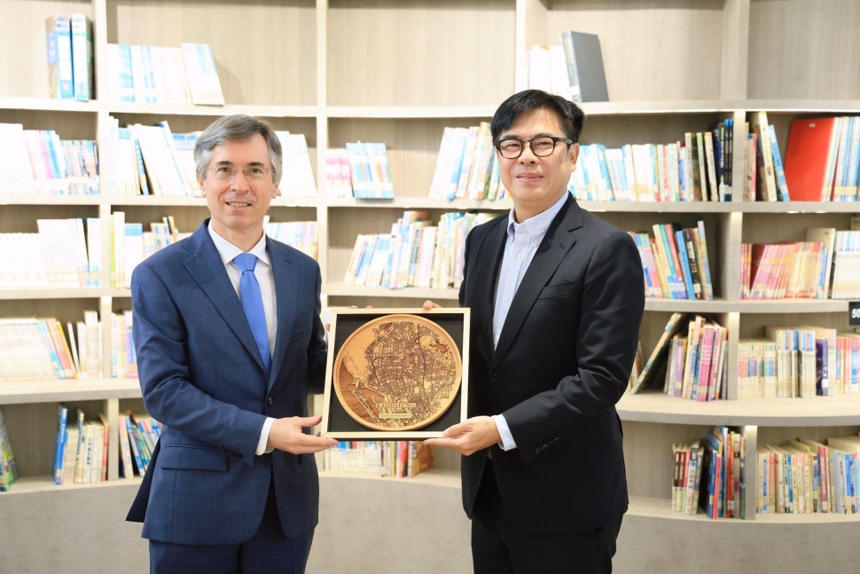陳其邁會晤龐維德 雙方共識深化台法有感合作