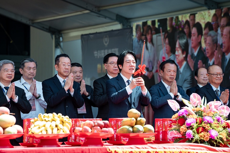 中科院民雄產業園區動土　賴清德盼打造無人機民主供應鏈亞洲中心
