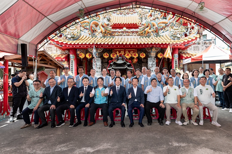 賴清德參拜民雄雙福保安宮　盼推動政策改善民眾生活