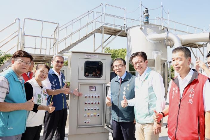 劉厝排水截流工程啟用　黃偉哲：逐步改善水質打造潔淨水環境