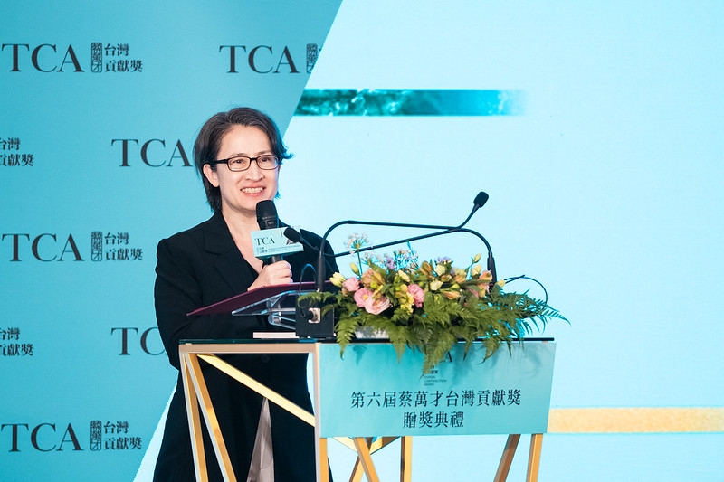 蕭美琴頒發「蔡萬才台灣貢獻獎」　累積善意與堅韌凝聚臺灣持續向前的力量