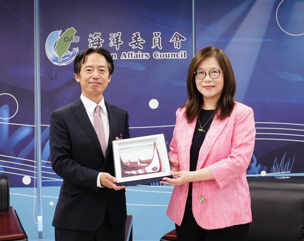 日本台灣交流協會新任所長福永護拜會海委會　管碧玲：海洋串起地理、心裡最接近的兩國